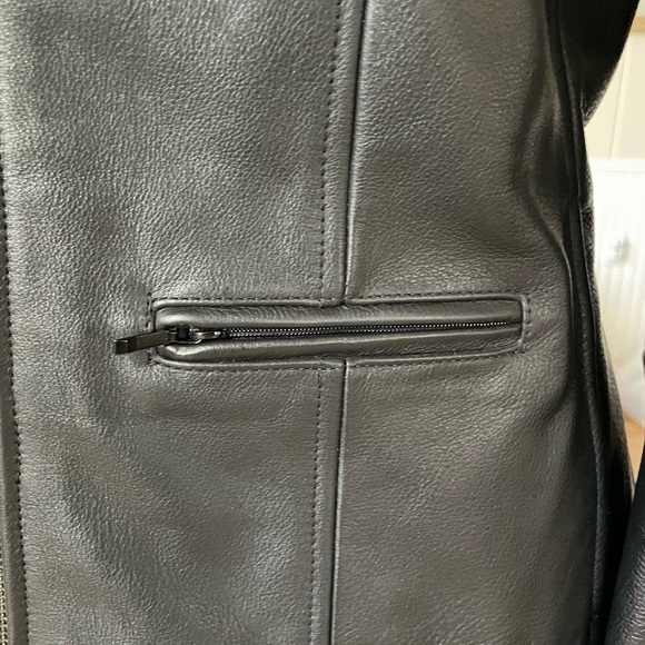 Kenneth Cole black James Dean leather jacket size S - Picture 5 of 7